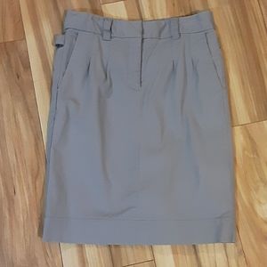 Elevenses Gray Cotton/Spandex Blend Pencil Skirt Size 2.